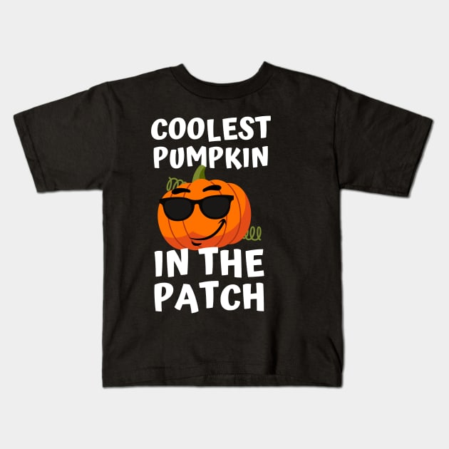 Coolest Pumpkin in the Patch Halloween Party Design Kids T-Shirt by apparel.tolove@gmail.com